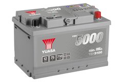 Аккумулятор Yuasa YBX5100 Silver 75Ah низкий (Евро) - 710A
