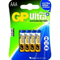 Батарейка GP ULTRA + ALKALINE 24AUPHM-2UE4 щелочная LR03, AUP AAA