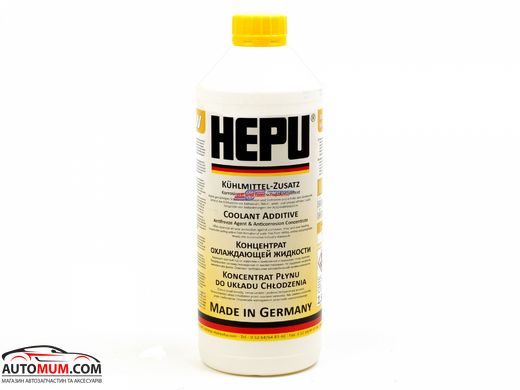 Антифриз желтый HEPU P999 - G11 концентрат - 1,5л