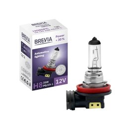 Лампа галогенная H8 BREVIA 12080PC (РGJ19-1) +30% 12V35W-1шт